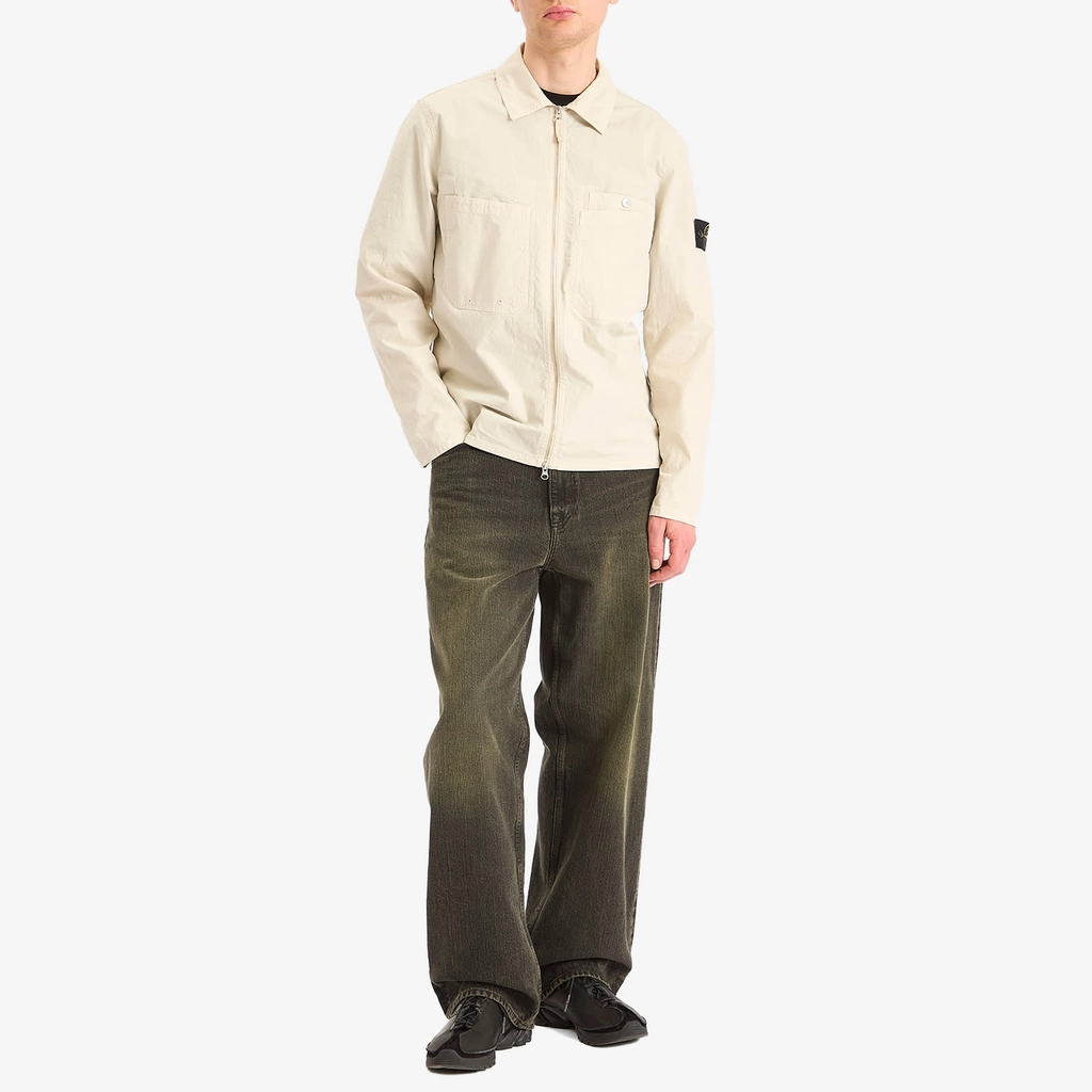 Stone Island Men's Mil-Spec Stretch Ripstop-TC Shirt Jacket